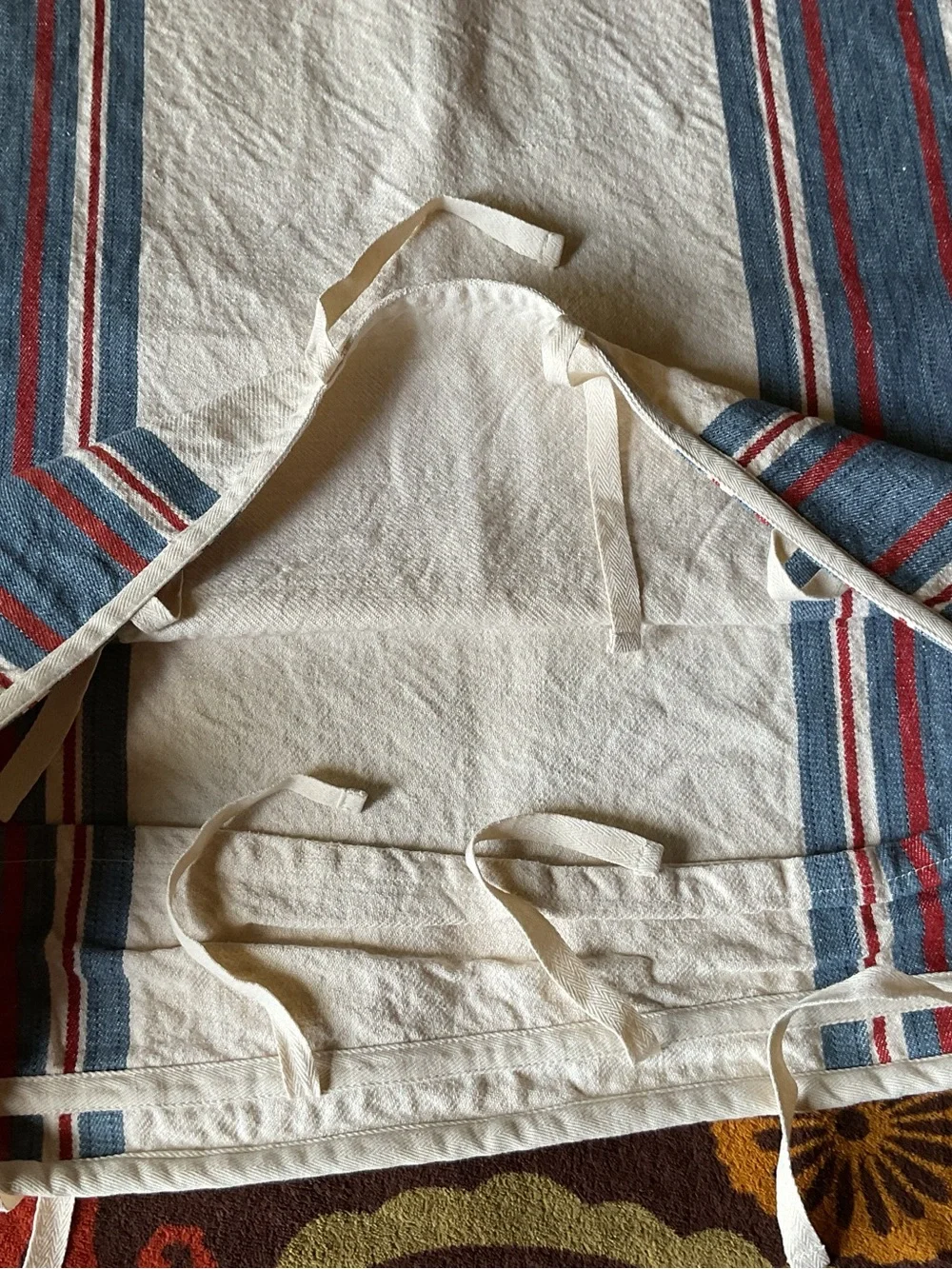 2 x Lauren Ralph Lauren KELSEY STRIPE Linen Cotton Euro Shams